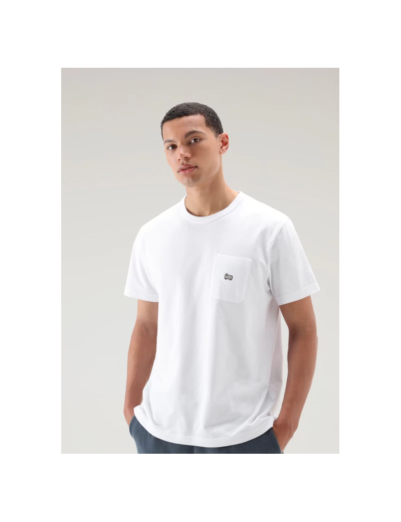 WOTEE0094 POCKET TEE WOOLRICH