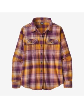 W'S L/S ORG. COTTON FIORD FLANNEL SHIRT PATAGONIA