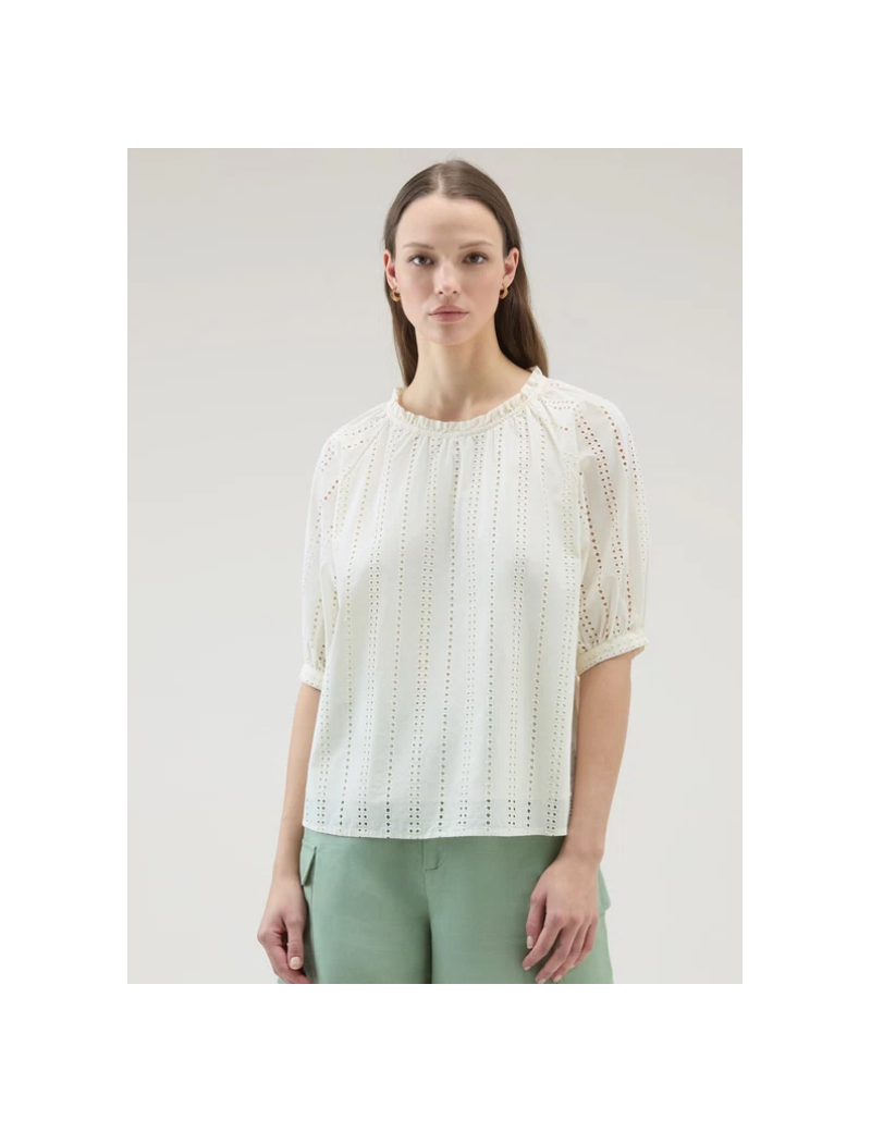 BRODERIE ANGLAISE BLOUSE WOOLRICH